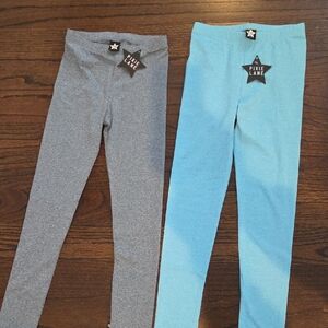 Kids Leggings - Gray and Blue